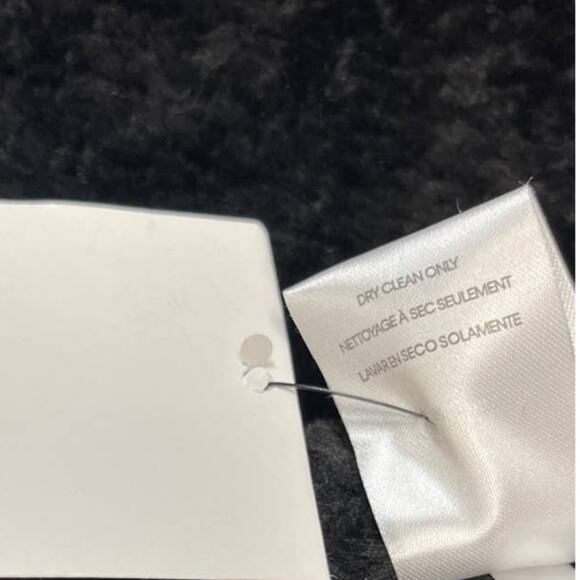 CALVIN KLEIN XL black faux leather sherpa double breasted coat jacket NWT B113 - Picture 3 of 9